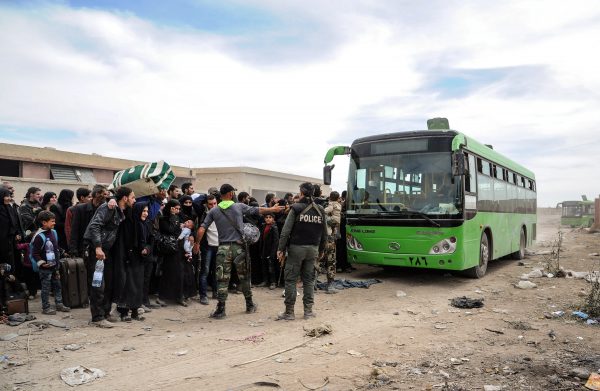 Syria Rebels Depart Eastern Ghouta Town on Government Buses in First Surrender