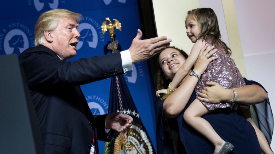 Trump Invites Adopted Girl and Family on Stage, Shares Private Moment With Them
