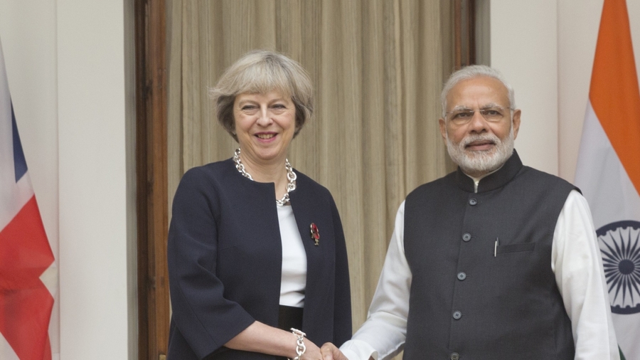 British Prime Minister Theresa May Discusses Trade and Visas During India Visit