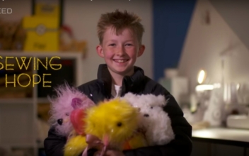 Child lovingly makes and delivers hundreds of soft toys for sick children