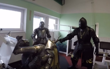 These knights won’t fight – but they will besiege the nearest gym