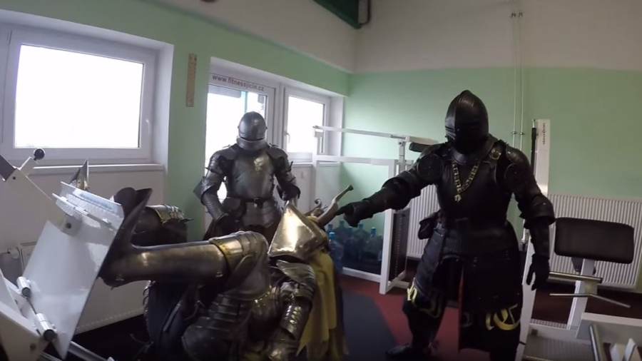 These knights won’t fight – but they will besiege the nearest gym