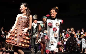 Dresses Adorned in Chocolate for Brussels’ Chocolate Fair