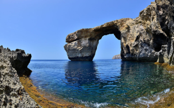 Iconic Azure Window rock arch in Malta collapses