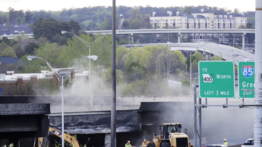Charges arrive for man connected with Atlanta overpass collapse