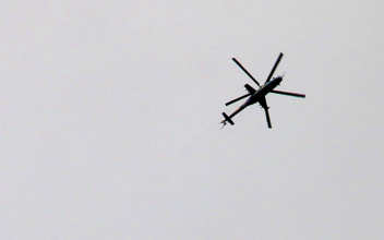 Helicopters spotted over U.S. airstrikes in Syria