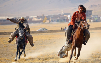 Afghanistan horsemen gather for a game that outlasts political strife