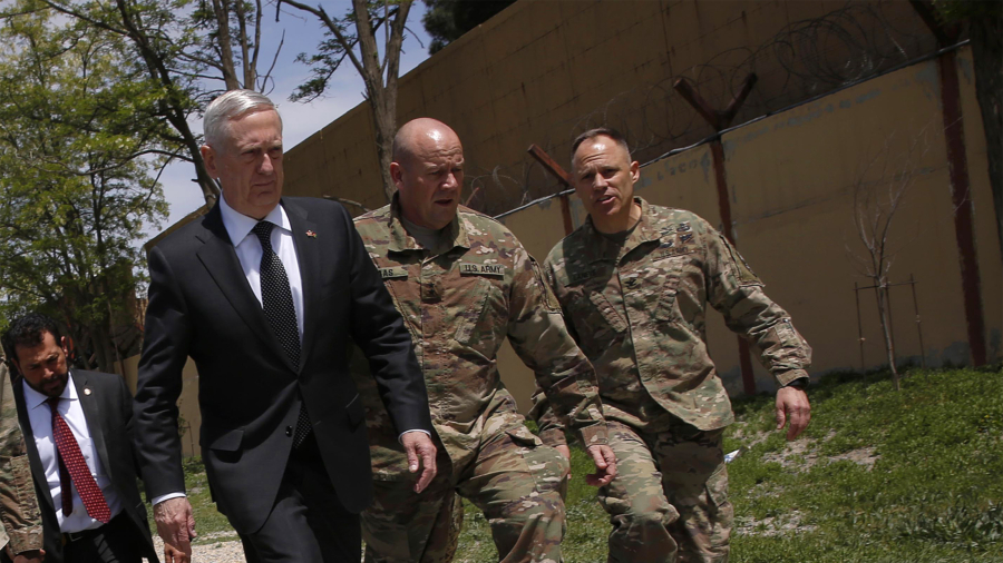 Defense Secretary Mattis lands in Afghanistan