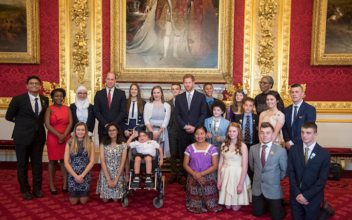 British princes award teens for improving society