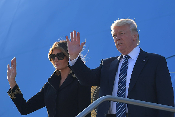 President Trump lands in Italy