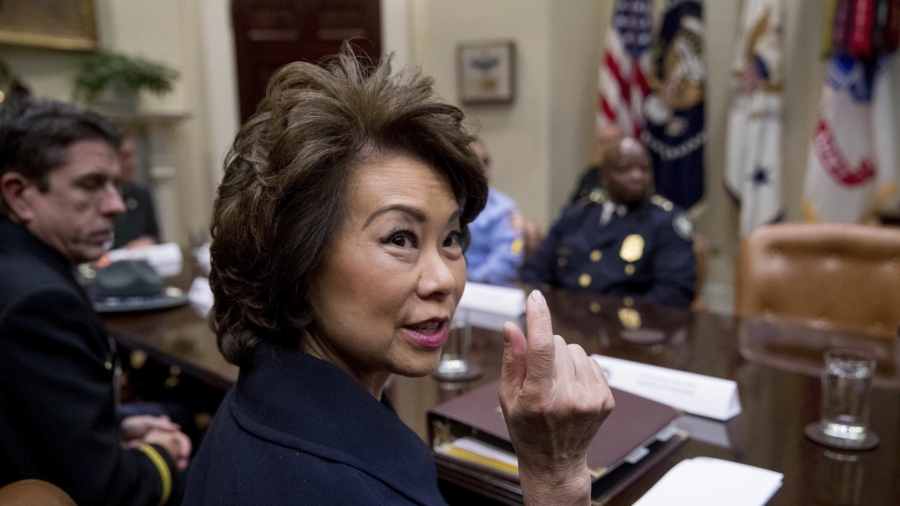 Elaine Chao Trump administration $1 trillion infrastructure plan out in weeks