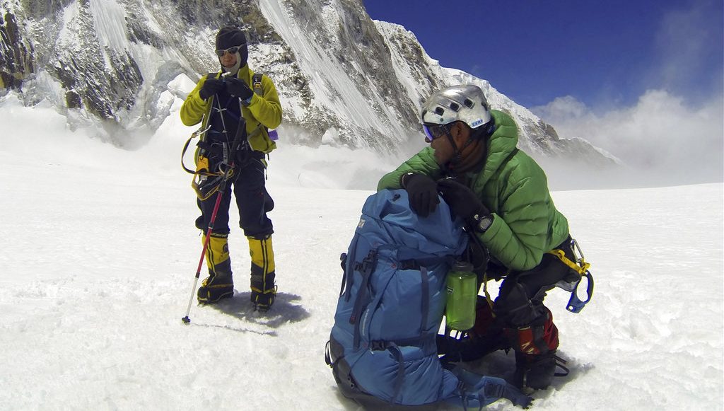 Nepalese Sherpas rest on their way to climb Mount Everest. (Pasang Geljen Sherpa/File photo via AP)