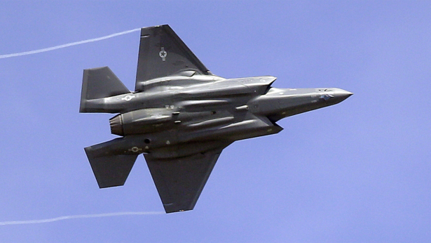 An F-35 jet arrives at its new operational base at Hill Air Force Base, in northern Utah, on Sept. 2, 2015. (Rick Bowmer/File/AP Photo)