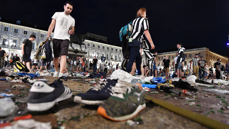Panic among fans in Turin after Champions League match