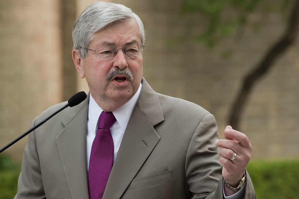 New U.S. Ambassador to China Terry Branstad speaks to the media during a press conference at his residence in Beijing on June 28, 2017.<br/>(NICOLAS ASFOURI/AFP/Getty Images)