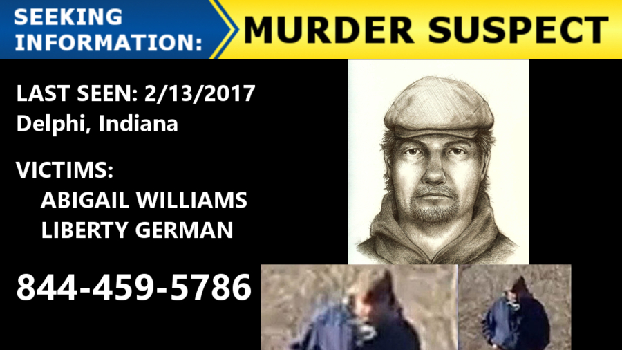 Police release sketch of suspect in double murder of Indiana girls