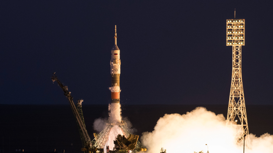 Space Station back at full capacity with arrival of three-man crew