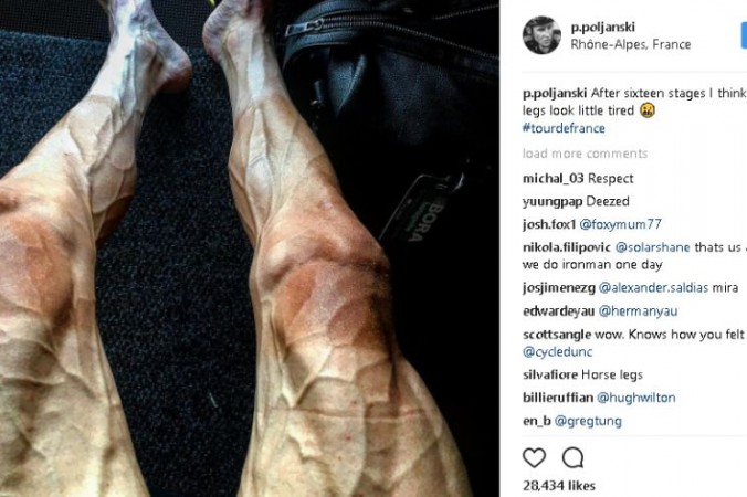 Polish cyclist Pawel Poljanski shows toll of Tour de France