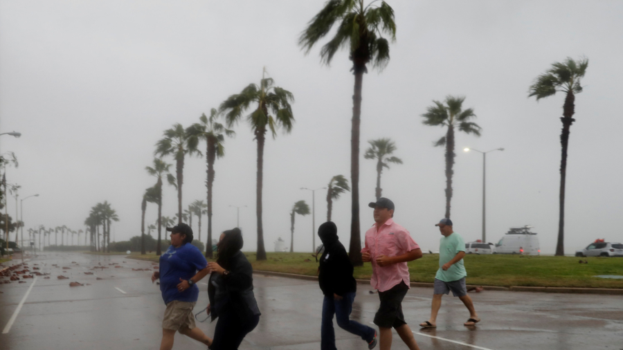 Still Powerful Hurricane Harvey Slows After Bashing Into Texas
