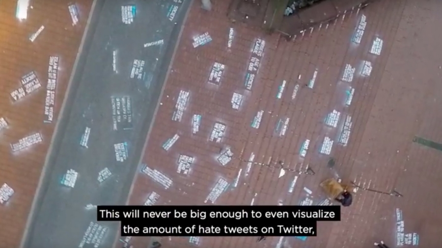 Artist Targets Twitter With Offline Hate Tweets