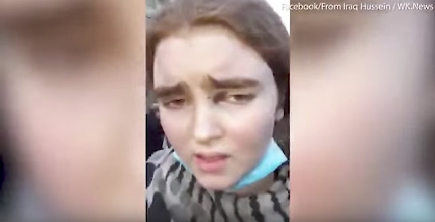 New Video Footage Shows German ISIS Bride Captured in Mosul