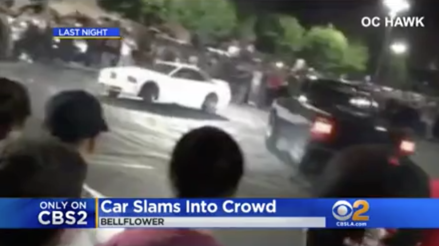 Video: Mustang Slams Into Spectators at Illegal LA Car Show, Driver Still at Large