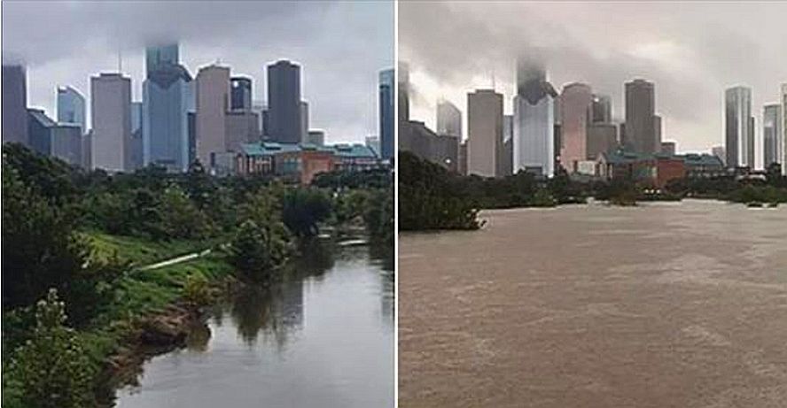 More Photos: Before-and-After Shots Show Massive Flooding in Texas