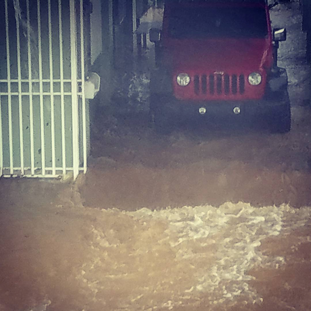 A flooded garage is seen after Hurricane Maria hit Puerto Rico on Sept. 20, 2017. (INSTAGRAM/highasyourdreams/via REUTERS)