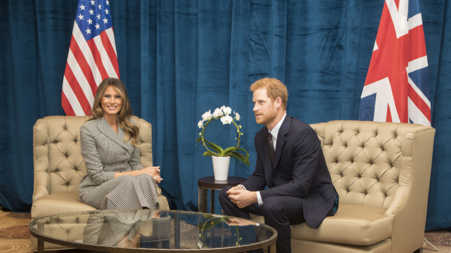 U.S. First Lady, Prince Harry Meet before Invictus Games