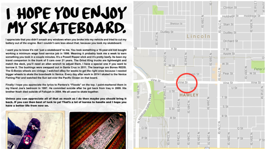 Man’s Note for Thief of Prized Skateboard Pulls Heartstrings of the Web
