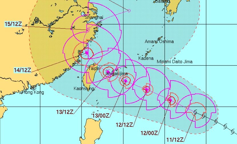 Typhoon Talim Forms, Could Hit Southern China and Taiwan