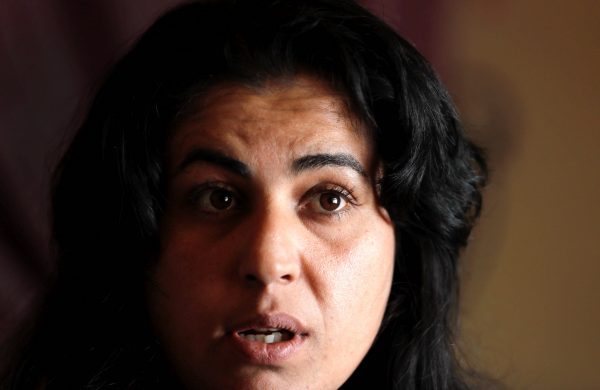 Raqqa Civil Council Co-President Leila Mustafa speaks during an interview with Reuters in Ain Issa, Syria October 3, 2017. (Reuters/Erik De Castro)