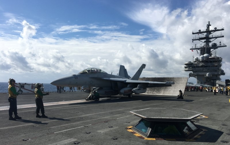 US Carrier Patrols Off Korean Peninsula Announcing It’s Ready to Defend South Korea