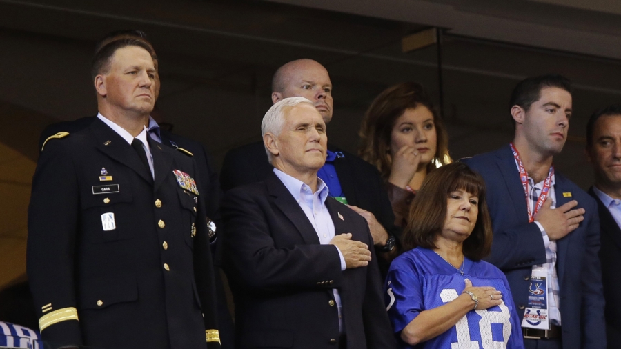 VP Mike Pence Walks Out of NFL Game After Players Kneel During Anthem