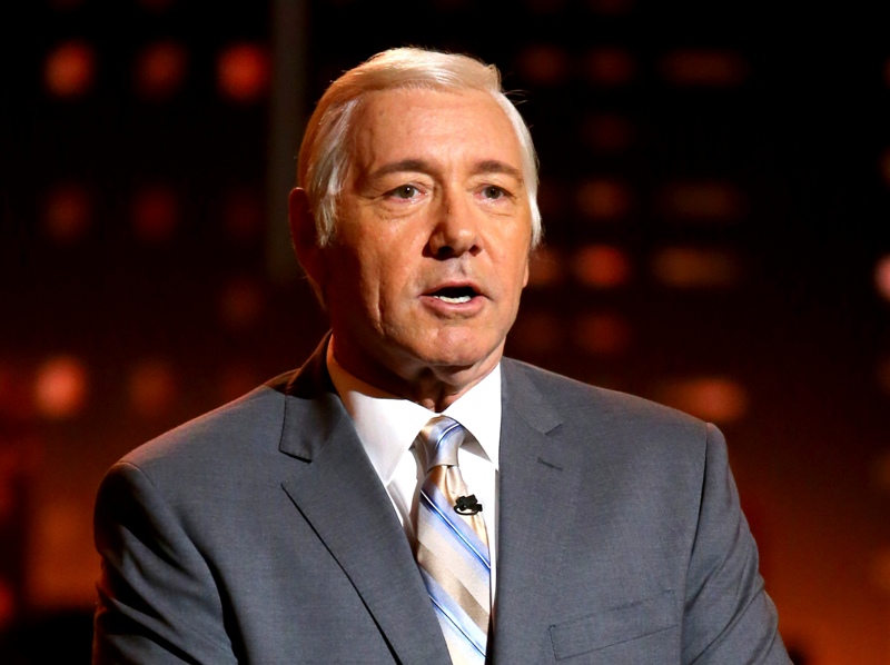 In this June 11, 2017, file photo, Kevin Spacey impersonates Johnny Carson at the 71st annual Tony Awards in New York. (Photo by Michael Zorn/Invision/AP, File)