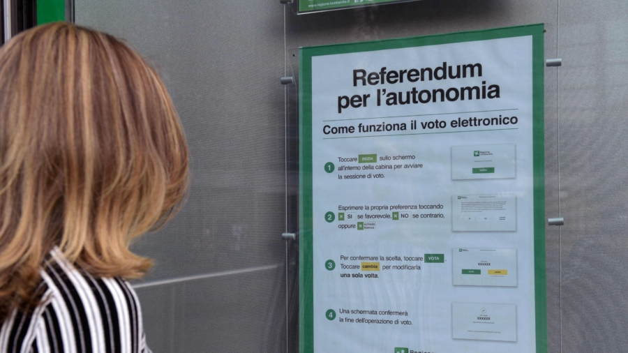 Power to the People: 2 Italy Regions to Hold Autonomy Votes