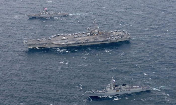 USS Ronald Reagan Deployed in Military Drills Near North Korea