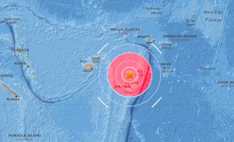 M 6.1 Earthquake Hits near Tonga, No Tsunami Warning Issued