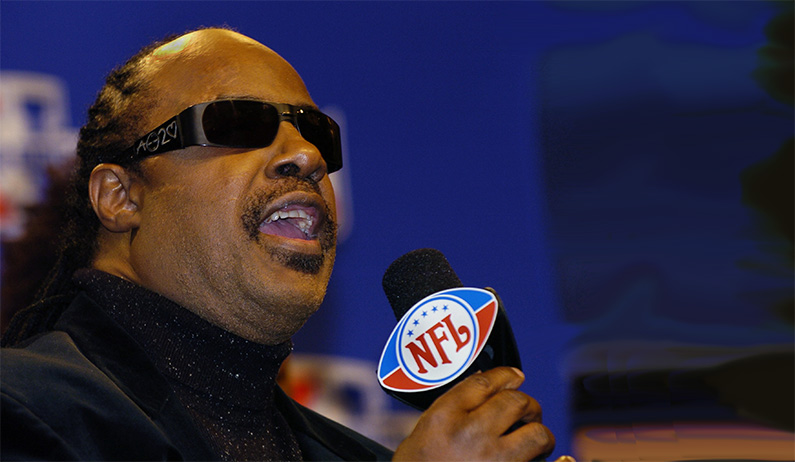 Stevie Wonder Kneels While Playing National Anthem to Protest Racism