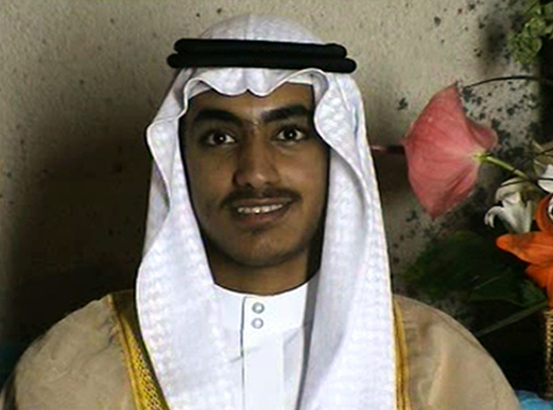In this image from video released by the CIA, Hamza bin Laden is seen as an adult at his wedding. (CIA via AP)