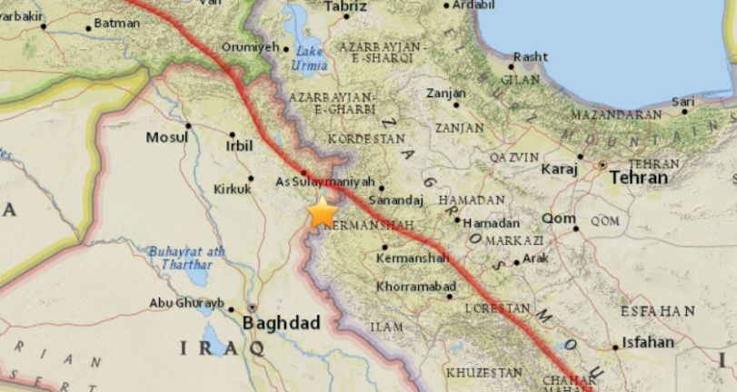 Magnitude-7.2 Earthquake Hits Iran, Iraq Border