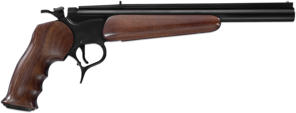 A Thompson Contender G2. This pistol can be outfitted with a scope and can fire some of the most powerful rifle cartridges on the market. (ishalpandya1991-d5zs63p/Wikimedia Commons)