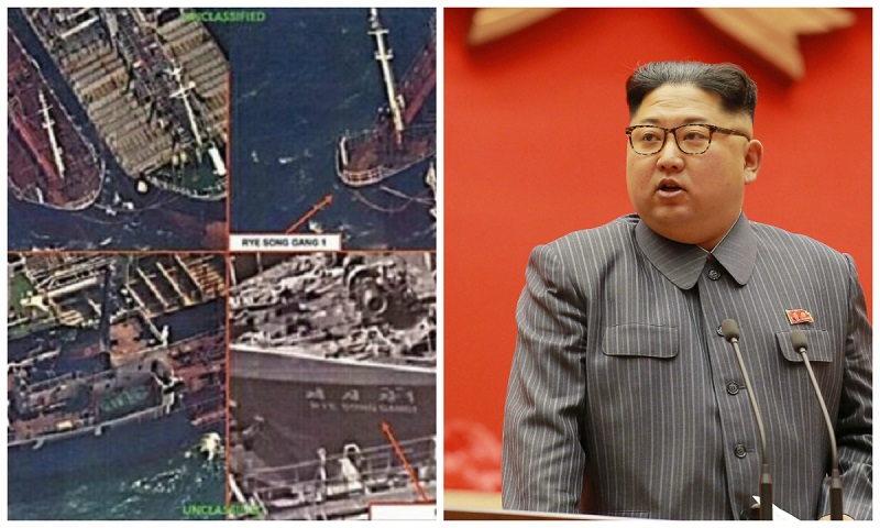 Satellite Images Show Chinese Ships Trading Oil With North Korean Vessels