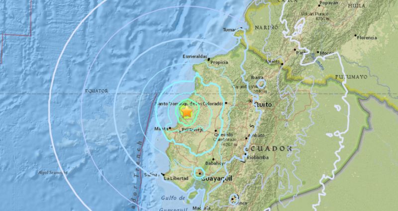 6.0-Magnitude Earthquake Hits Coast of Ecuador
