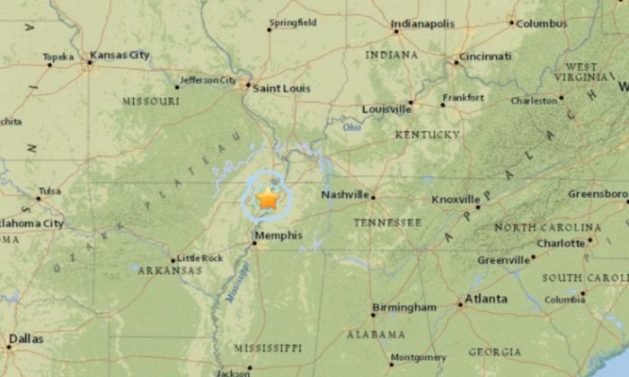 3.6-Magnitude Quake Shakes Missouri, Tennessee, and Arkansas