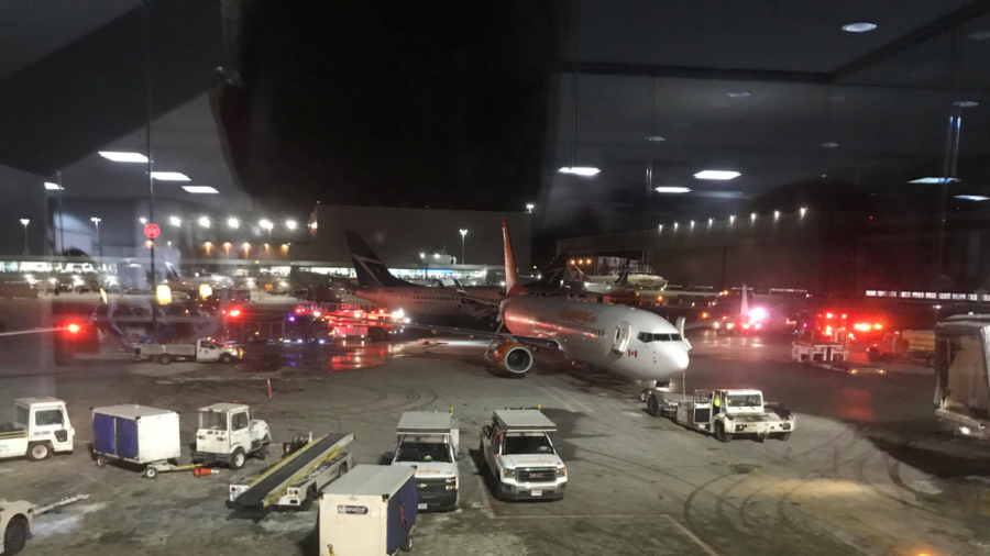Fire Erupts as Airliners Collide at Toronto’s Pearson Airport