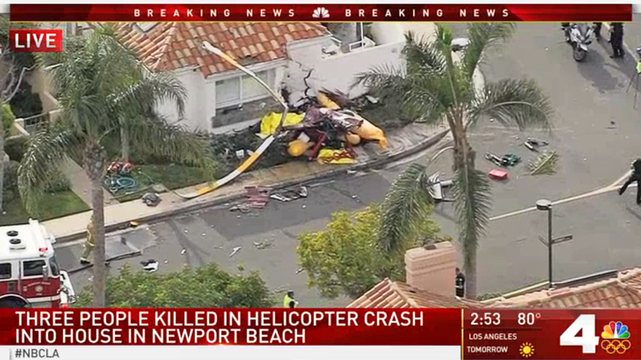 3 Dead, 2 Injured As Helicopter Crashes Into California Home