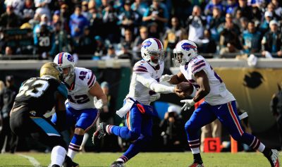 Bills QB Tyrod Taylor Suffers Major Hit, Taken out at End of Wild Card Playoff Game