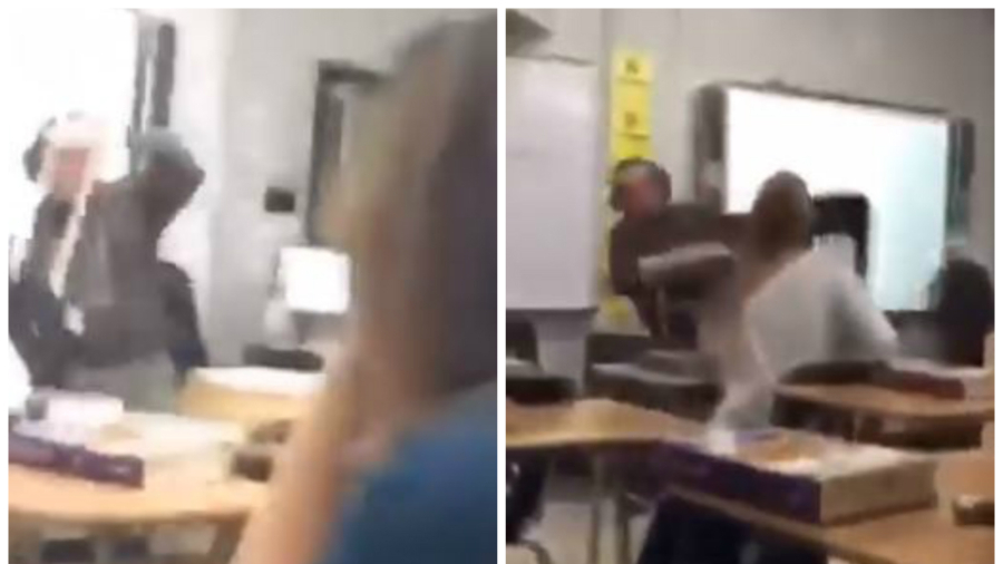Video Shows Teacher Yelling at Students, Hurling Objects Before Being Removed From Classroom