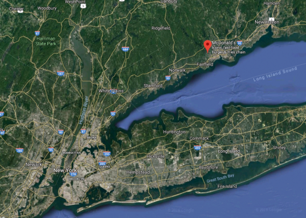 McDonald's restaurant on Black Rock Turnpike in Fairfield, Conn. (Screenshot via Google Street View)